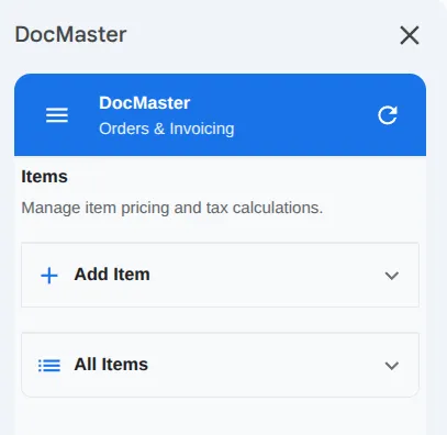 Create inventory items